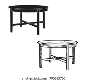 table and sketch of a table