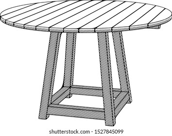 esbozo de tabla en un vector de fondo blanco
