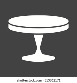 Table, small, side icon vector image.Can also be used for furniture design. Suitable for mobile apps, web apps and print media.