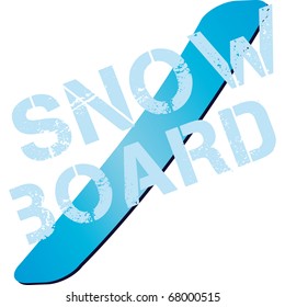 table for snowboarding in the snow during the winter