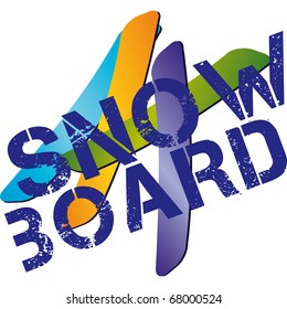 table for snowboarding in the snow during the winter