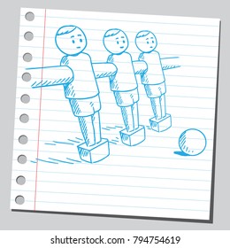 Table soccer players
