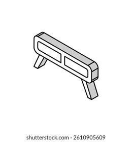 table soft cozy isometric icon vector. table soft cozy sign. isolated symbol illustration