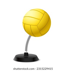 Table souvenir in form of ball for volley on spring