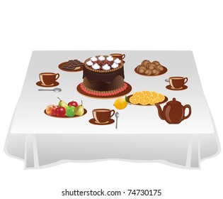 Table with sweets