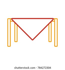 table with tablecloth