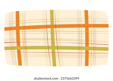A table with a tablecloth. Autumn tablecloth. Vector background 