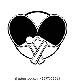 Table Tanis bat and ball silhouette  