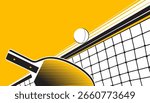Table tennis abstract background design for banner, poster, flyer template. 
