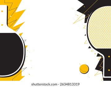 Table tennis abstract background design for banner, poster, flyer template. The sport concept
