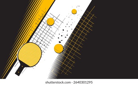 Table tennis abstract background design. The sports concept
