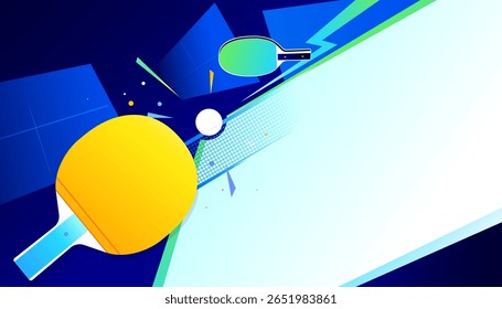 Table tennis abstract background design. The sports concept
