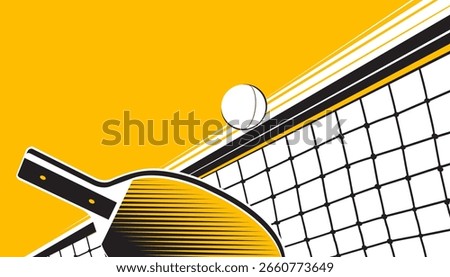 Table tennis abstract background design for banner, poster, flyer template. 
