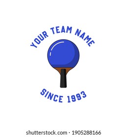 Table Tennis badges emblems logos with simple text designs.
