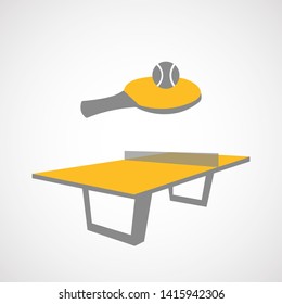 Table tennis, ball game similar. 