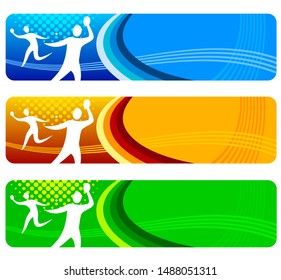 Table tennis banner background vector