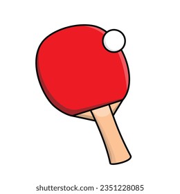 table tennis bat design. sport equipment sign and symbol.