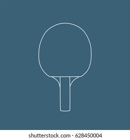 Table tennis bat icon, vector illustration design. Sport objects collection.