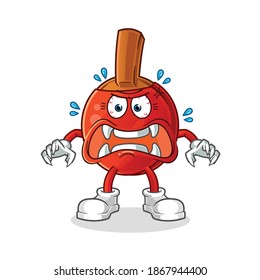 table tennis bat monster vector. cartoon character