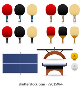 Table Tennis Bat Paddle Ball Set