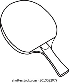 table tennis bat vector illustration isolated on white background