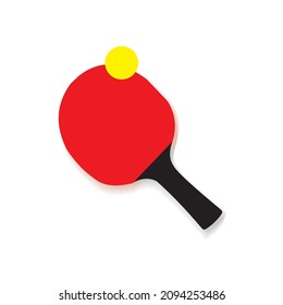 table tennis bet icon vector illustration