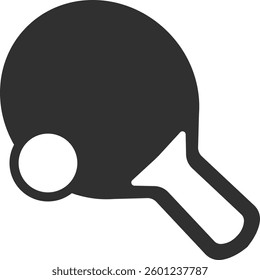 Table tennis black sign icon vector illustration