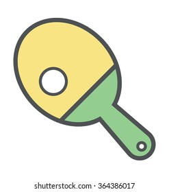 Table Tennis Colored Vector Icon