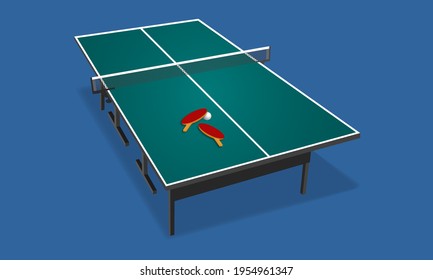 Table tennis complete kits vector design isolated background