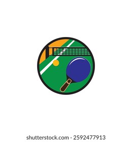 table tennis court icon vector illustration design