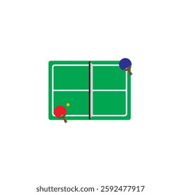 table tennis court icon vector illustration design