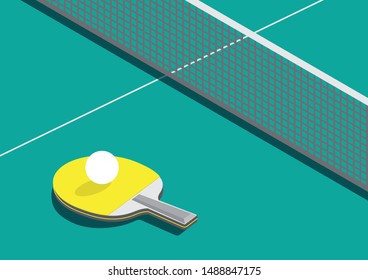 TABELLE TENNIS COURT VEKTOR