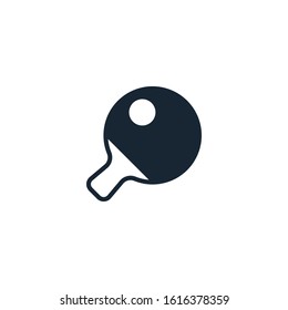 Table tennis creative icon. From Sport icons collection. Isolated Table tennis sign on white background