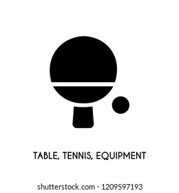 Table, Tennis equipment vector icon