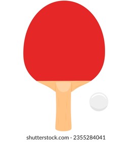 table tennis flat design, ping pong, sport elements