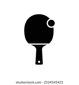 Table tennis flat vector icon design isolated on white background