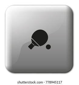 Table tennis flat vector icon.