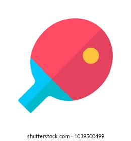 table tennis flat vector illustration