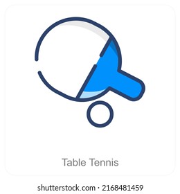 table tennis and game icon concept