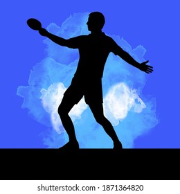 Table Tennis graphic in vector quality.