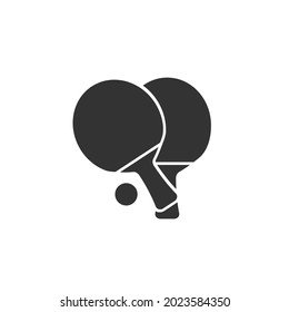 Table tennis gray line icon. Sport symbol vector illustration
