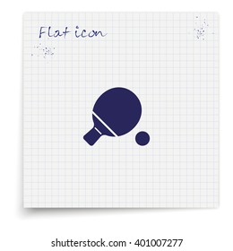 Table tennis icon.