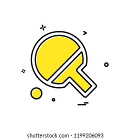 Table tennis icon design vector
