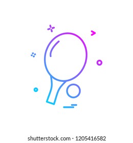 Table Tennis icon design vector