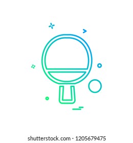 Table tennis icon design vector