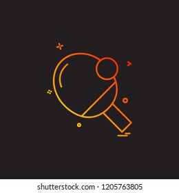Table tennis icon design vector
