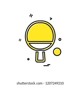 Table tennis icon design vector