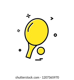 Table Tennis icon design vector