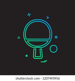 Table tennis icon design vector