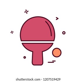 Table tennis icon design vector